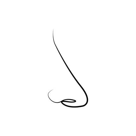 nose logo stock illustration designのイラスト素材