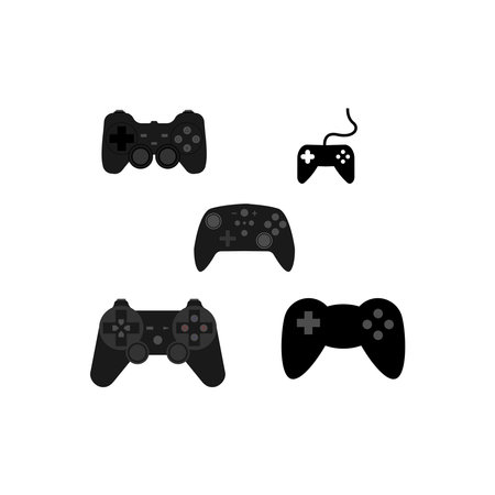 game stick logo illustration designのイラスト素材