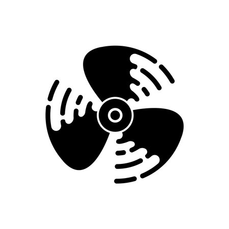 wind fan logo vektor templateのイラスト素材