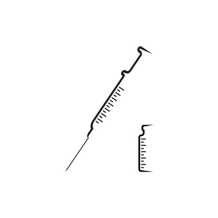 vaccine logo stock vektor templateのイラスト素材