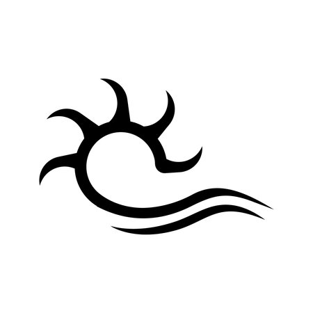 water wheel templateのイラスト素材