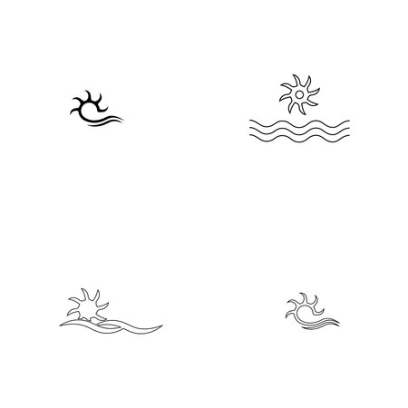 water wheel  templateのイラスト素材