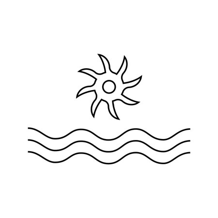 water wheel  templateのイラスト素材