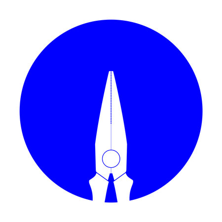 pincers illustration design.pincers work industry mechanical plumbing tool.のイラスト素材