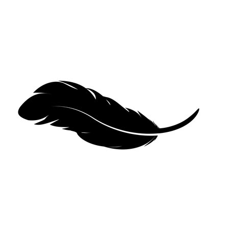 feather  illustration designのイラスト素材