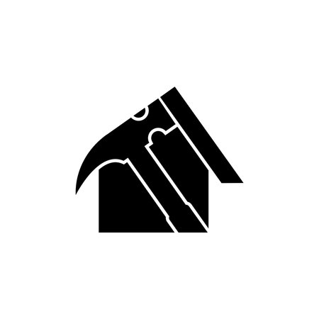 hammer logo on white background for your web site design,app,logo,UI.Vektor illustrationのイラスト素材