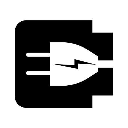 black charger illustration designのイラスト素材