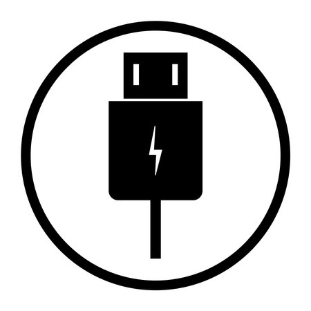 black charger illustration designのイラスト素材