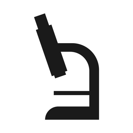 microscope logo stock vector templateのイラスト素材