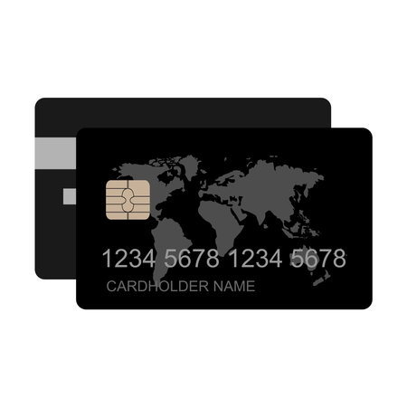credit card vector templateのイラスト素材