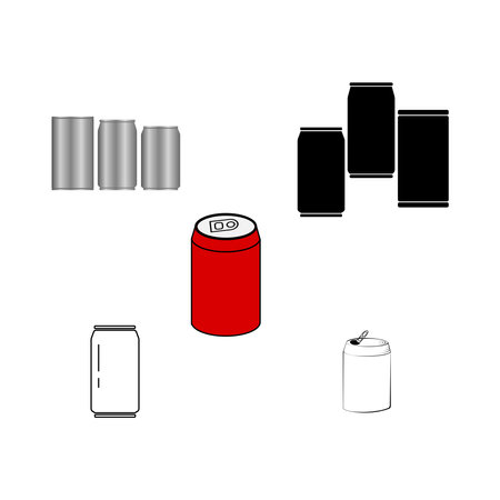 soda can logo stock vector templateのイラスト素材