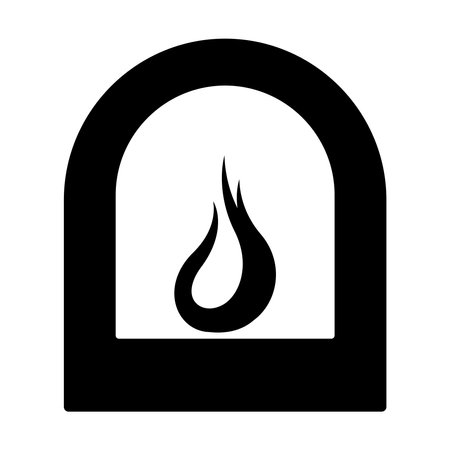 stove logo stock vector templateのイラスト素材
