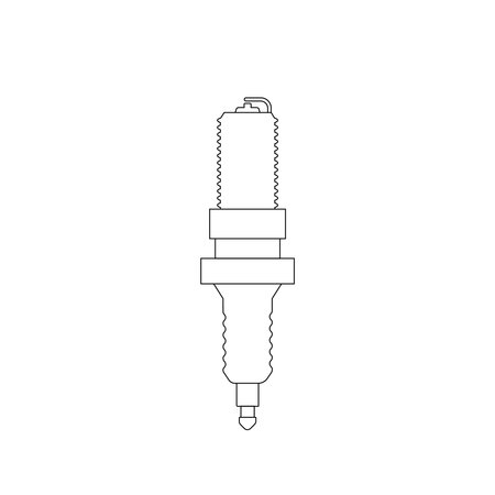 spark plug logo illustration designのイラスト素材