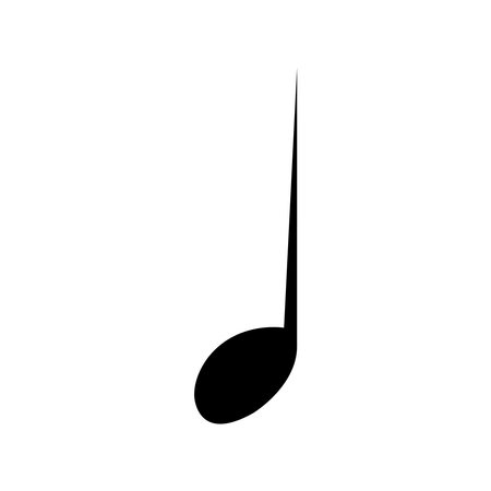 musical note logo stock illustration designのイラスト素材