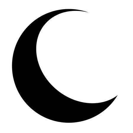 moon logo stock illustration designのイラスト素材