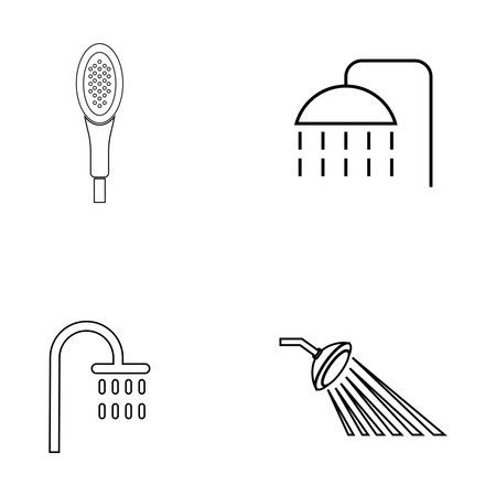 shower icon stock illustration designのイラスト素材