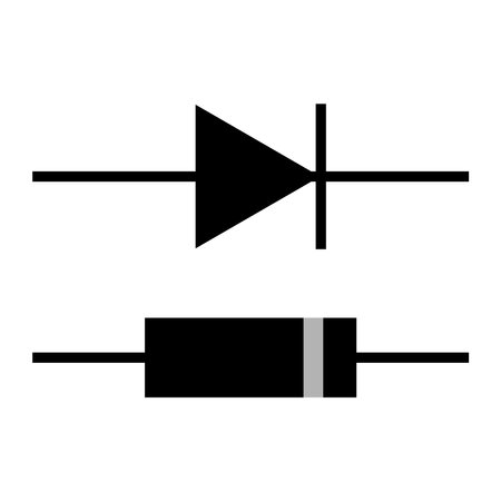 black diode logo vector templateのイラスト素材