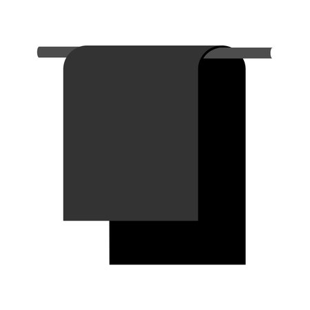 black towel icon illustration designのイラスト素材
