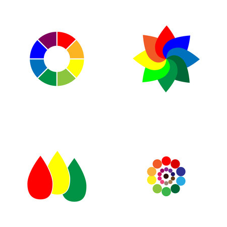 colour icon stock illustration designのイラスト素材