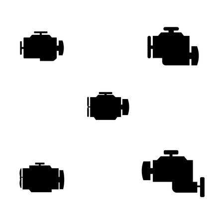 car engine icon illustration designのイラスト素材