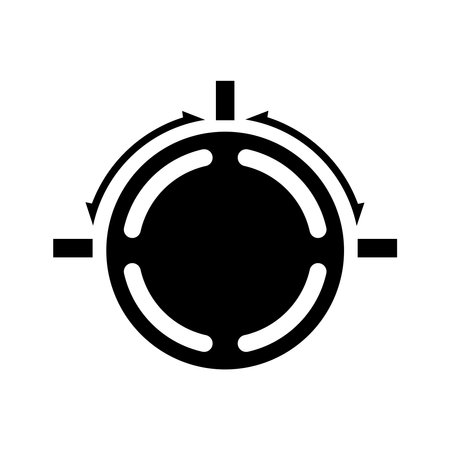 knob icon stock illustration designのイラスト素材