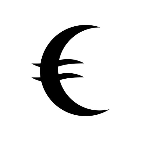 euro currency symbol vector illustration designのイラスト素材