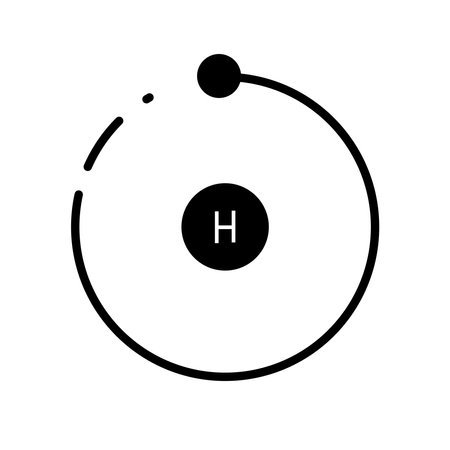 simple hydrogen logo illustration designのイラスト素材