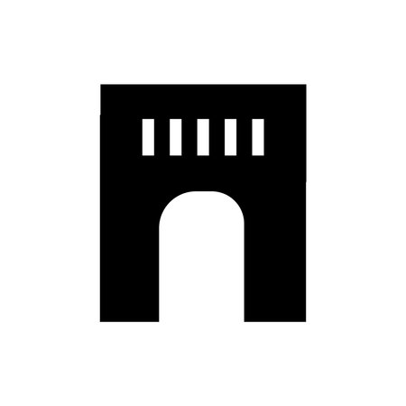 simple gate icon illustration designのイラスト素材