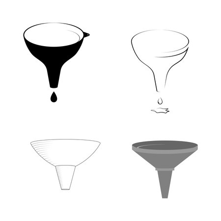 funneling logo icon vector illustrationのイラスト素材
