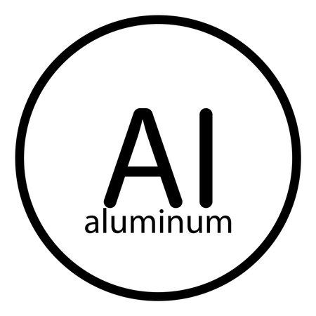 aluminum icon vector template designのイラスト素材