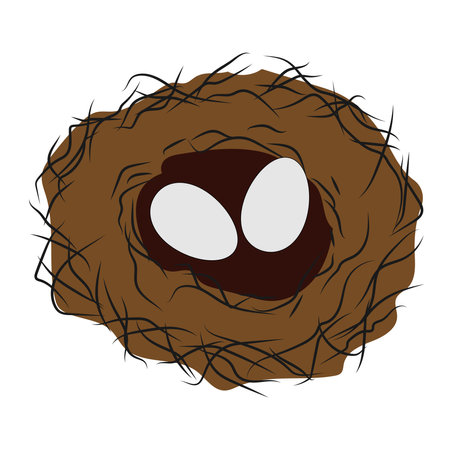 bird's nest icon vector template designのイラスト素材
