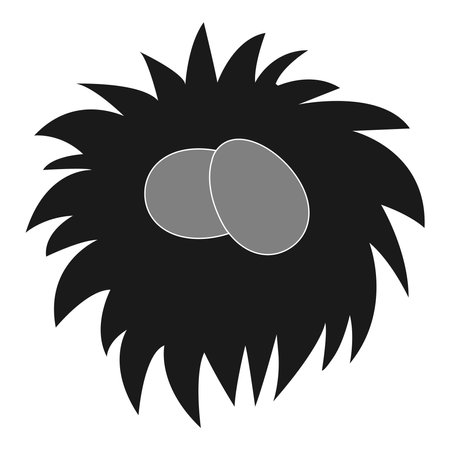 bird's nest icon vector template designのイラスト素材