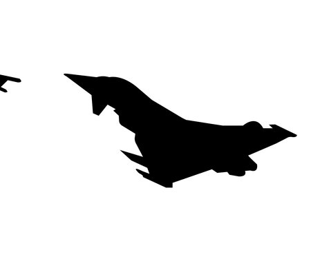 fighter plane icon vector template designのイラスト素材
