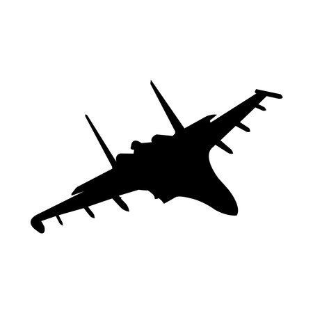 fighter plane icon vector template designのイラスト素材