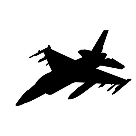 fighter plane icon vector template designのイラスト素材