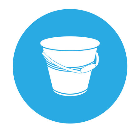 bucket icon vector illustration simple designのイラスト素材