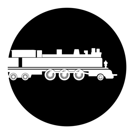 steam locomotive icon vector illustration designのイラスト素材