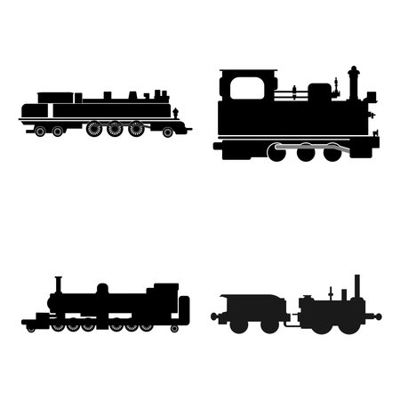 steam locomotive icon vector illustration designのイラスト素材