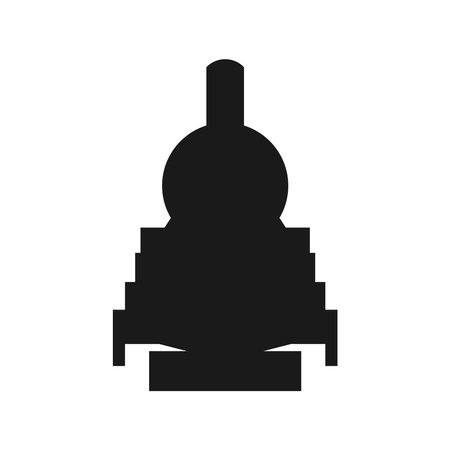 steam locomotive icon vector illustration designのイラスト素材