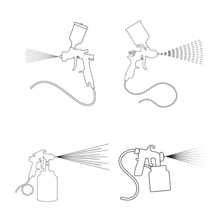 spray paint icon vector illustration designのイラスト素材