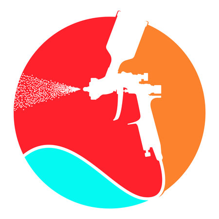 spray paint icon vector illustration designのイラスト素材