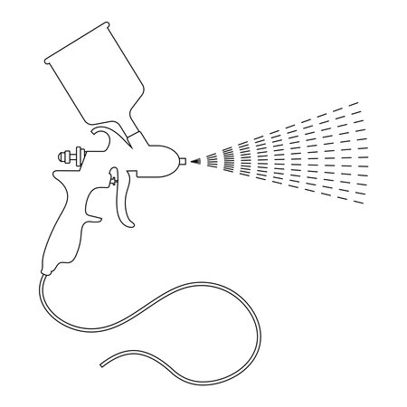 spray paint icon vector illustration designのイラスト素材