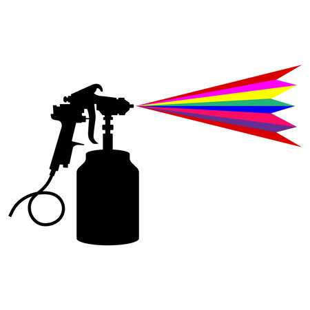 spray paint icon vector illustration designのイラスト素材