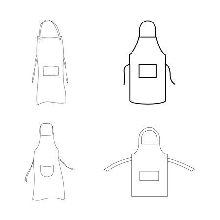 Apron vector icon illustration symbol design backgroundのイラスト素材