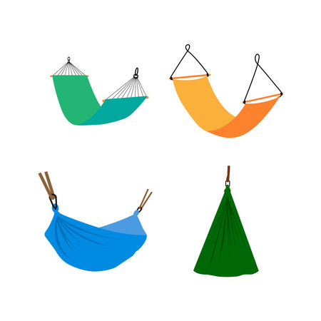 hammock icon vector illustration logo templateのイラスト素材