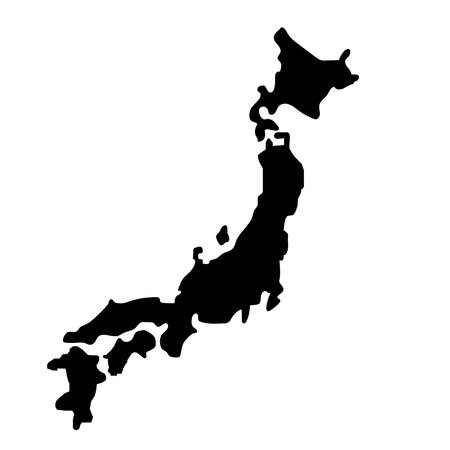 japan map icon vector illustration symbol designのイラスト素材