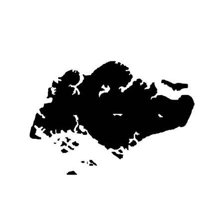 singapore map icon vector illustration designのイラスト素材