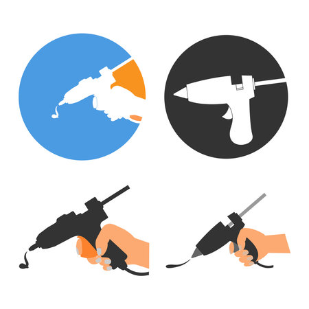 Glue gun vector icon .illustration design template.のイラスト素材