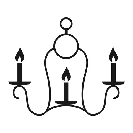 candle icon vector illustration template designのイラスト素材