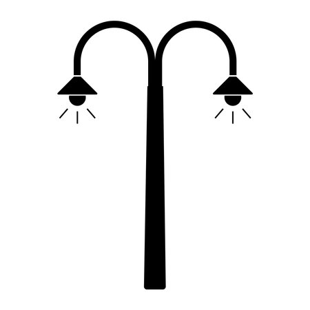 street lighting lamp icon illustration designのイラスト素材